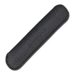 Goldspot Mini Single Pen Leather Sleeve In Pebbled Black