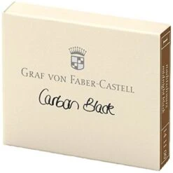 Graf Von Faber-Castell Ink Cartridges In Carbon Black - Pack Of 6