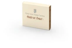 Graf Von Faber-Castell Ink Cartridges In Hazelnut Brown - Pack Of 6
