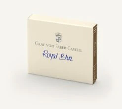 Graf Von Faber-Castell Ink Cartridges In Royal Blue - Pack Of 6