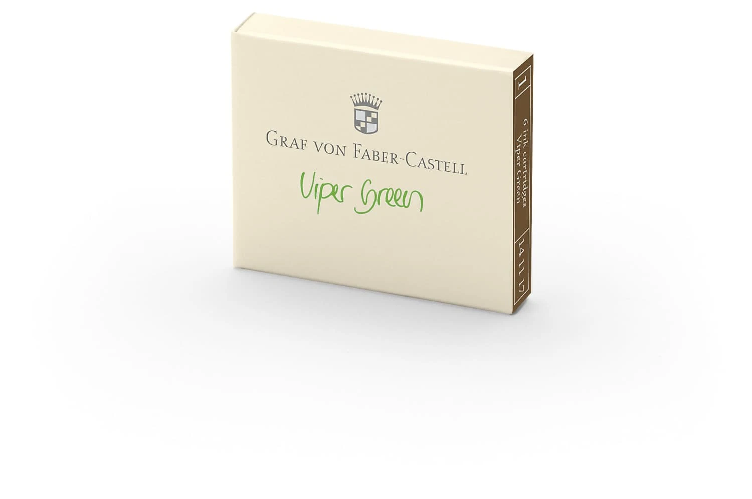 Graf Von Faber-Castell Ink Cartridges In Viper Green - Pack Of 6 1 Graf Von Faber-Castell Ink Cartridges In Viper Green - Pack Of 6