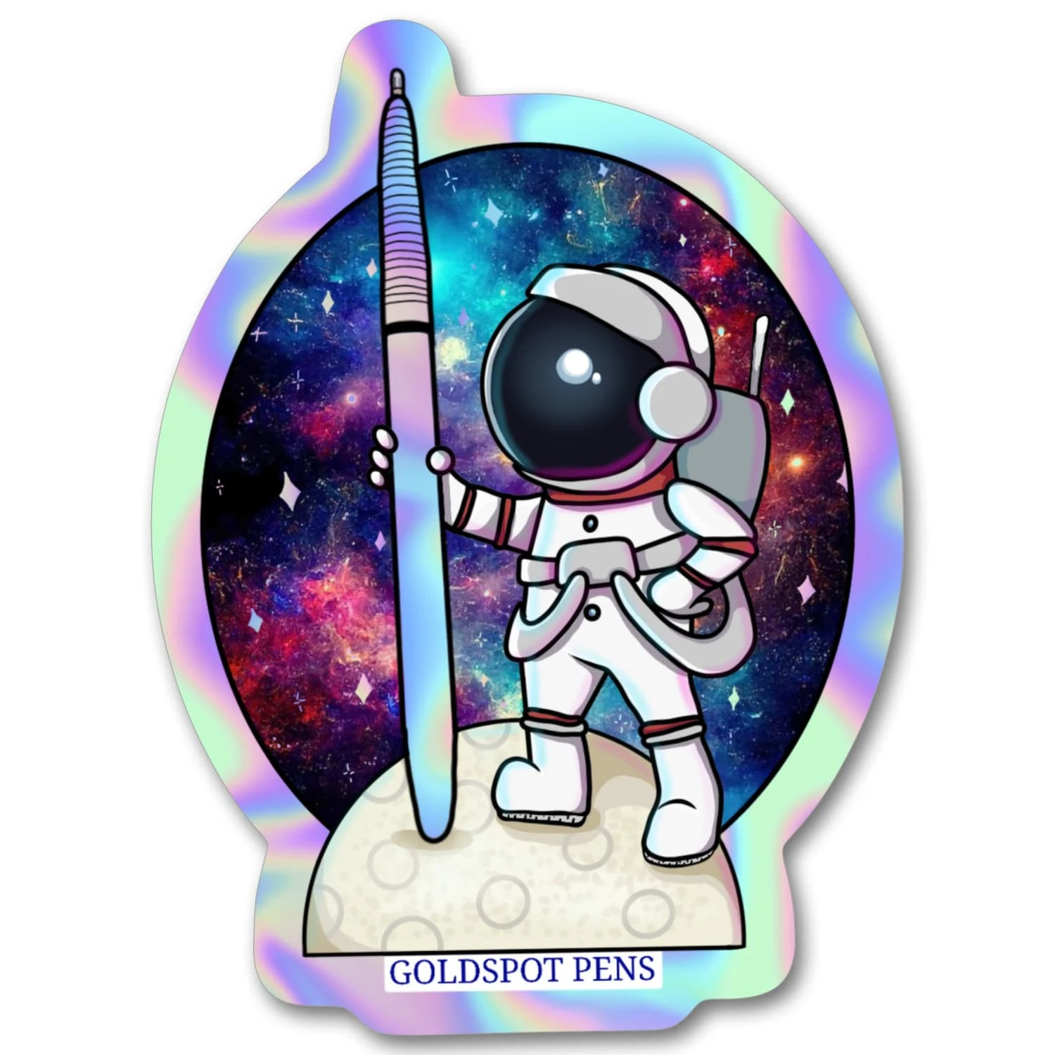 Holographic Astro Pen Sticker 1 Holographic Astro Pen Sticker