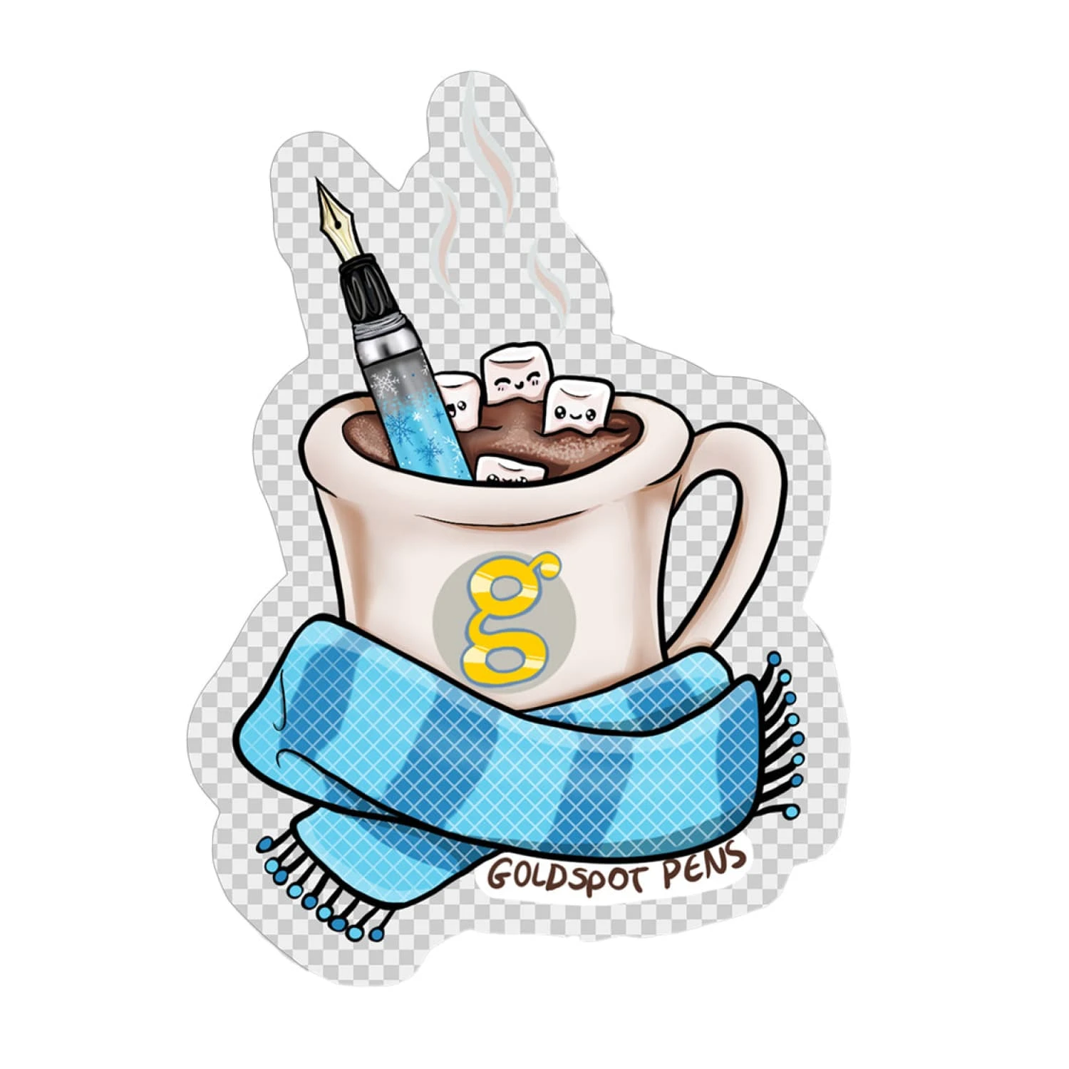 Hot Cocoa Nib Pen Sticker 1 Hot Cocoa Nib Pen Sticker