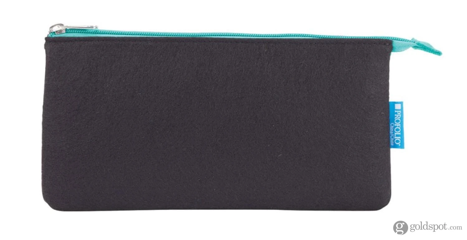 Itoya Profolio Large Midtown Pouch In Black / Wintergreen 2 Itoya Profolio Large Midtown Pouch In Black / Wintergreen - Image 2