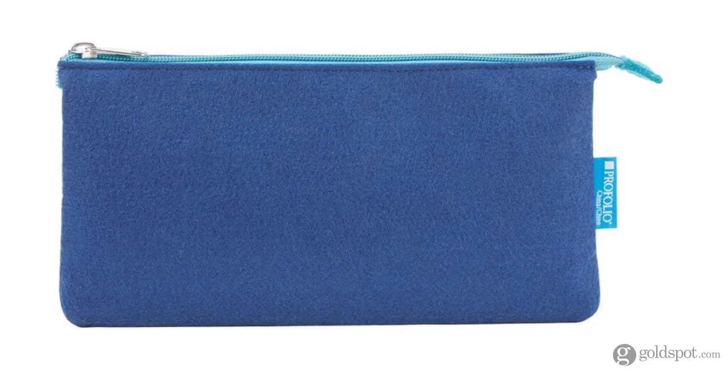 Itoya Profolio Large Midtown Pouch In Blue / Lagoon 2 Itoya Profolio Large Midtown Pouch In Blue / Lagoon - Image 2
