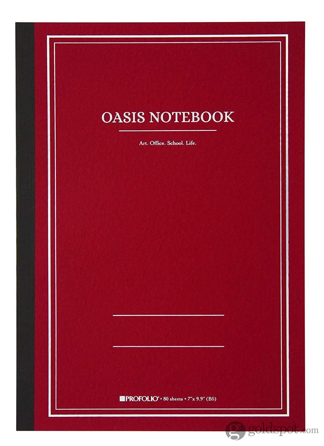 Itoya Profolio Oasis Lined Notebook In Brick - B5 2 Itoya Profolio Oasis Lined Notebook In Brick - B5 - Image 2