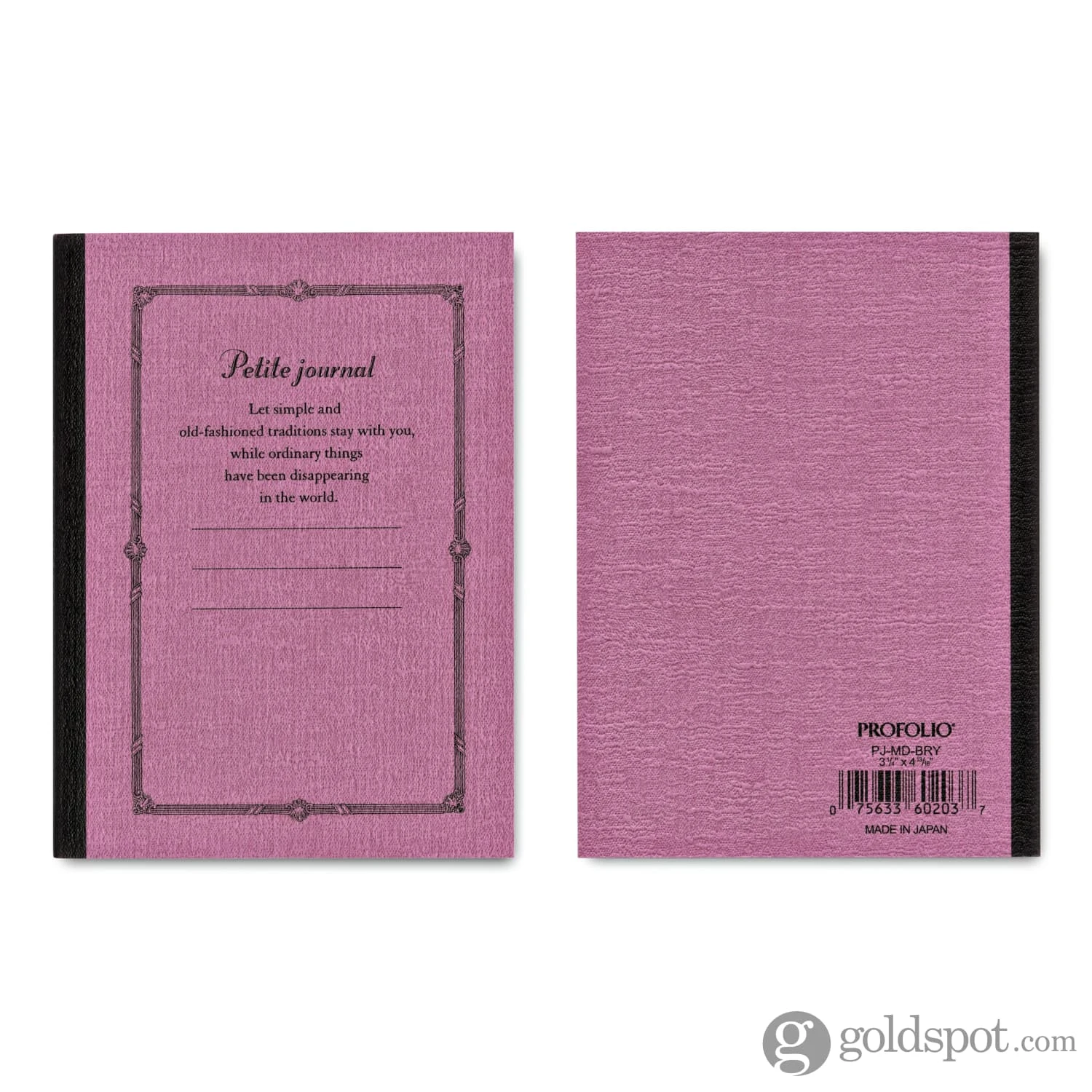 Itoya Profolio Petite Journal In Berry - B7 3 Itoya Profolio Petite Journal In Berry - B7 - Image 3