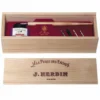 J. Herbin La Perle Des Encres Wooden Box Set In Vintage With Violet Ink