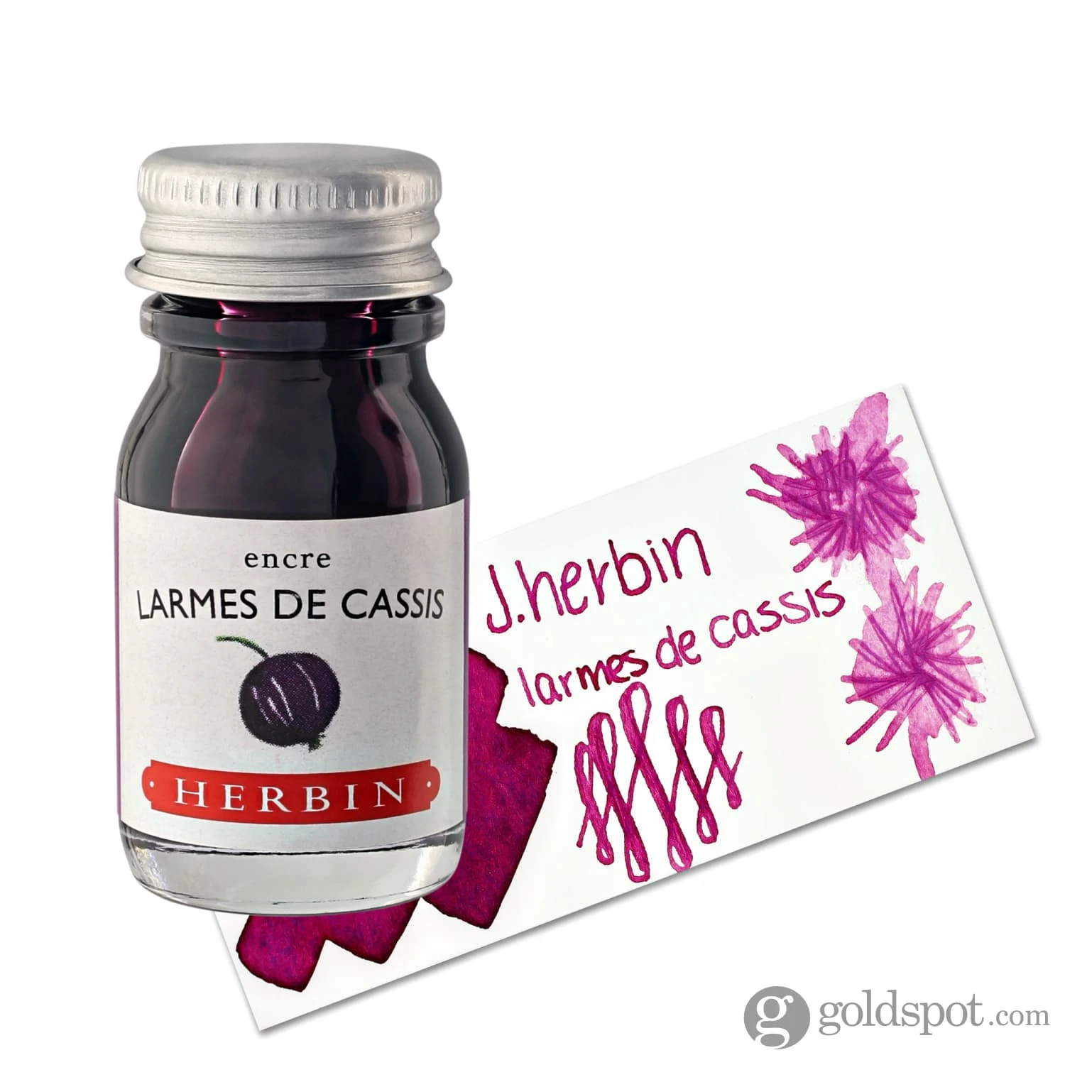 J. Herbin Larmés De Cassis (Tears Of Blackcurrant) Bottled Fountain Pen Ink And Cartidges 6 J. Herbin Larmés De Cassis (Tears Of Blackcurrant) Bottled Fountain Pen Ink And Cartidges - Image 6