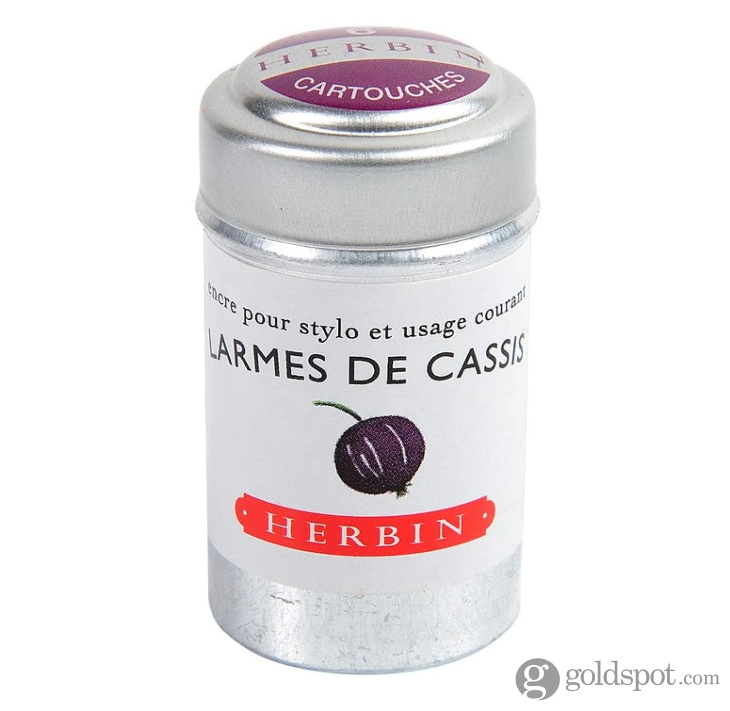 J. Herbin Larmés De Cassis (Tears Of Blackcurrant) Bottled Fountain Pen Ink And Cartidges 4 J. Herbin Larmés De Cassis (Tears Of Blackcurrant) Bottled Fountain Pen Ink And Cartidges - Image 4