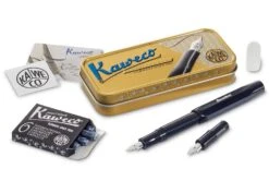 Kaweco Calligraphy Set In Black - Small Italic Nib 1.5 Mm & 2.3 Mm