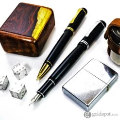 Kaweco Dia2 Rollerball Pen In Black With Gold Trim -Stationery Hub Cheap Store kaweco dia2 rollerball pen in black with gold trim 905