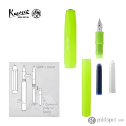 Kaweco Frosted Sport Fountain Pen In Lime -Stationery Hub Cheap Store kaweco frosted sport fountain pen in lime 510