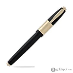 Laban Genghis Khan Rollerball Pen In Black With Gold Trim -Stationery Hub Cheap Store laban genghis khan rollerball pen in black with gold trim 502