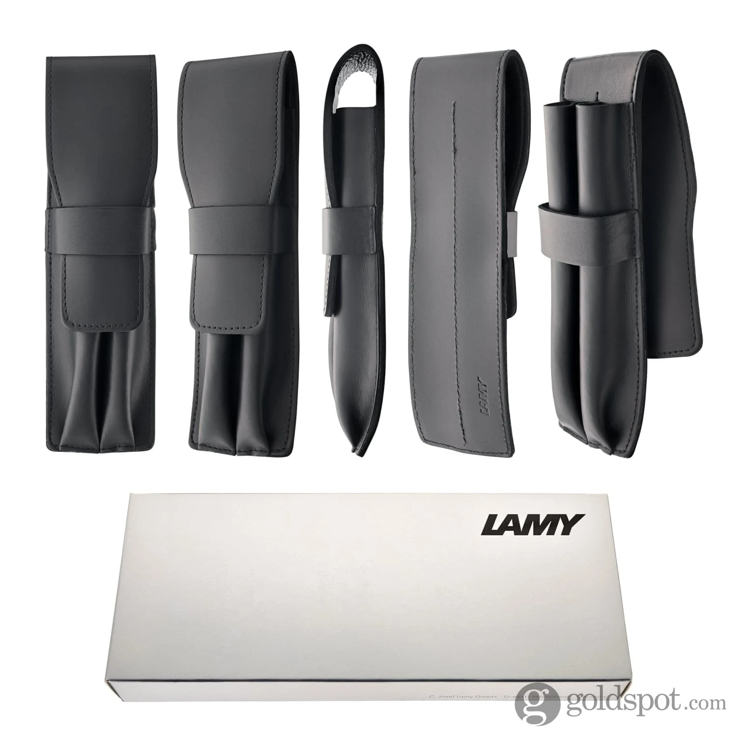 Lamy Leather Double Sleeve Pen Pouch In Black 7 Lamy Leather Double Sleeve Pen Pouch In Black - Image 7