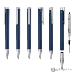 Lamy Logo M+ Ballpoint Pen In Indigo Gloss -Stationery Hub Cheap Store lamy logo m ballpoint pen in indigo gloss 892