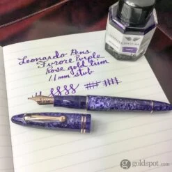 Leonardo Furore Fountain Pen In Purple With Rose Gold Trim -Stationery Hub Cheap Store leonardo furore fountain pen in purple with rose gold trim 534