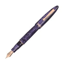 Leonardo Furore Fountain Pen In Purple With Rose Gold Trim
