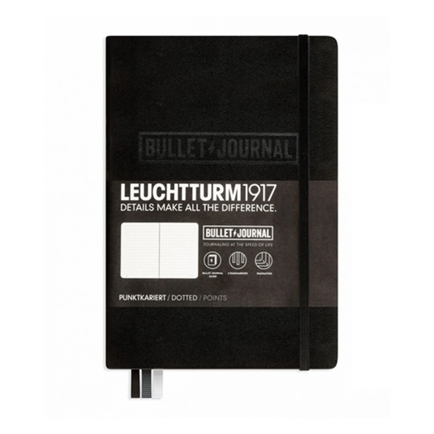 Leuchtturm 1917 Hardcover Bullet Journal In Black - A5 1 Leuchtturm 1917 Hardcover Bullet Journal In Black - A5