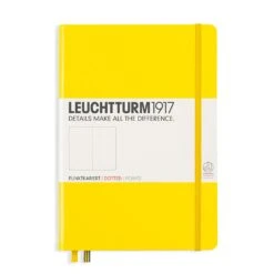 Leuchtturm 1917 Hardcover Dot Grid Notebook In Lemon Yellow - A5
