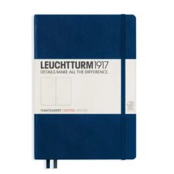 Leuchtturm 1917 Hardcover Dot Grid Notebook In Navy Blue - A5