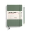 Leuchtturm 1917 Hardcover Dot Grid Notebook In Olive - A5