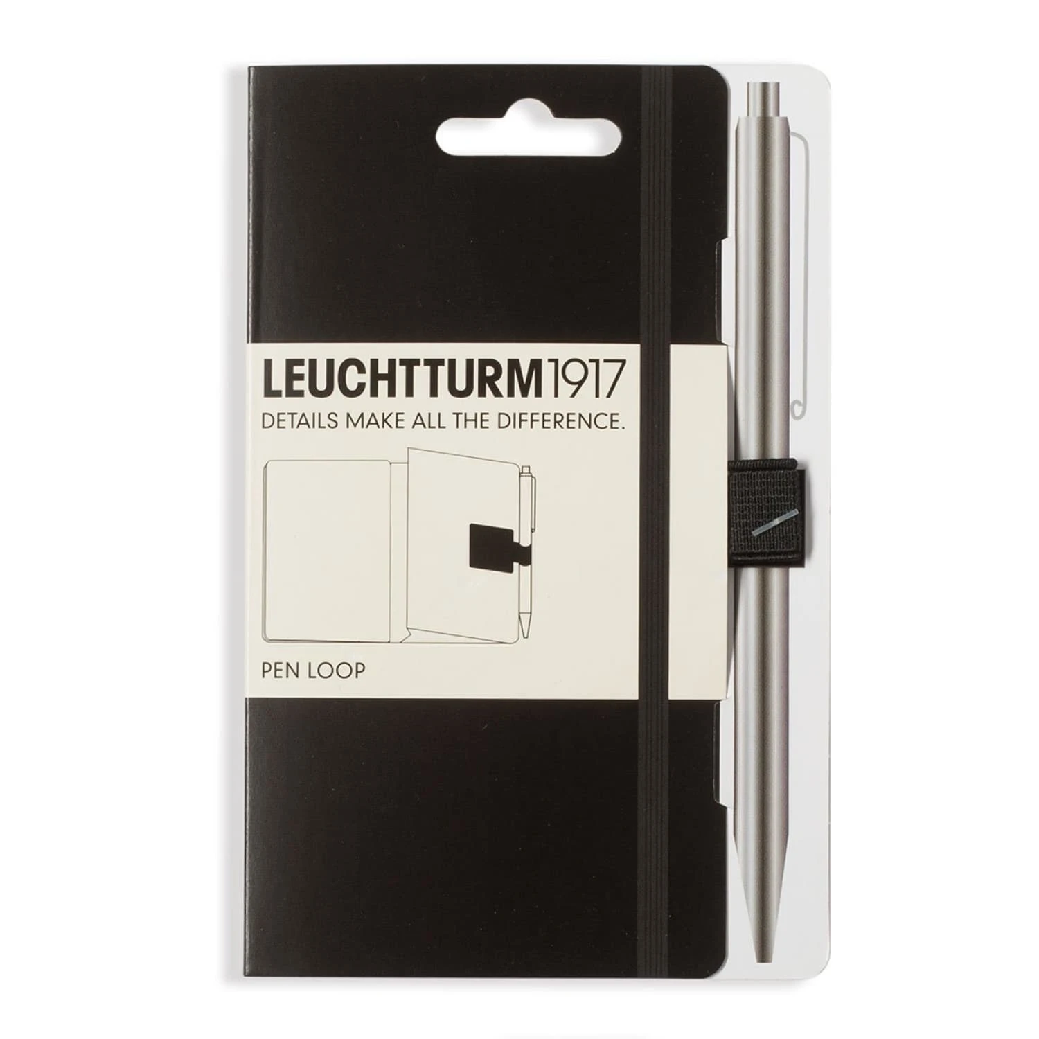 Leuchtturm 1917 Pen Loop In Black 1 Leuchtturm 1917 Pen Loop In Black