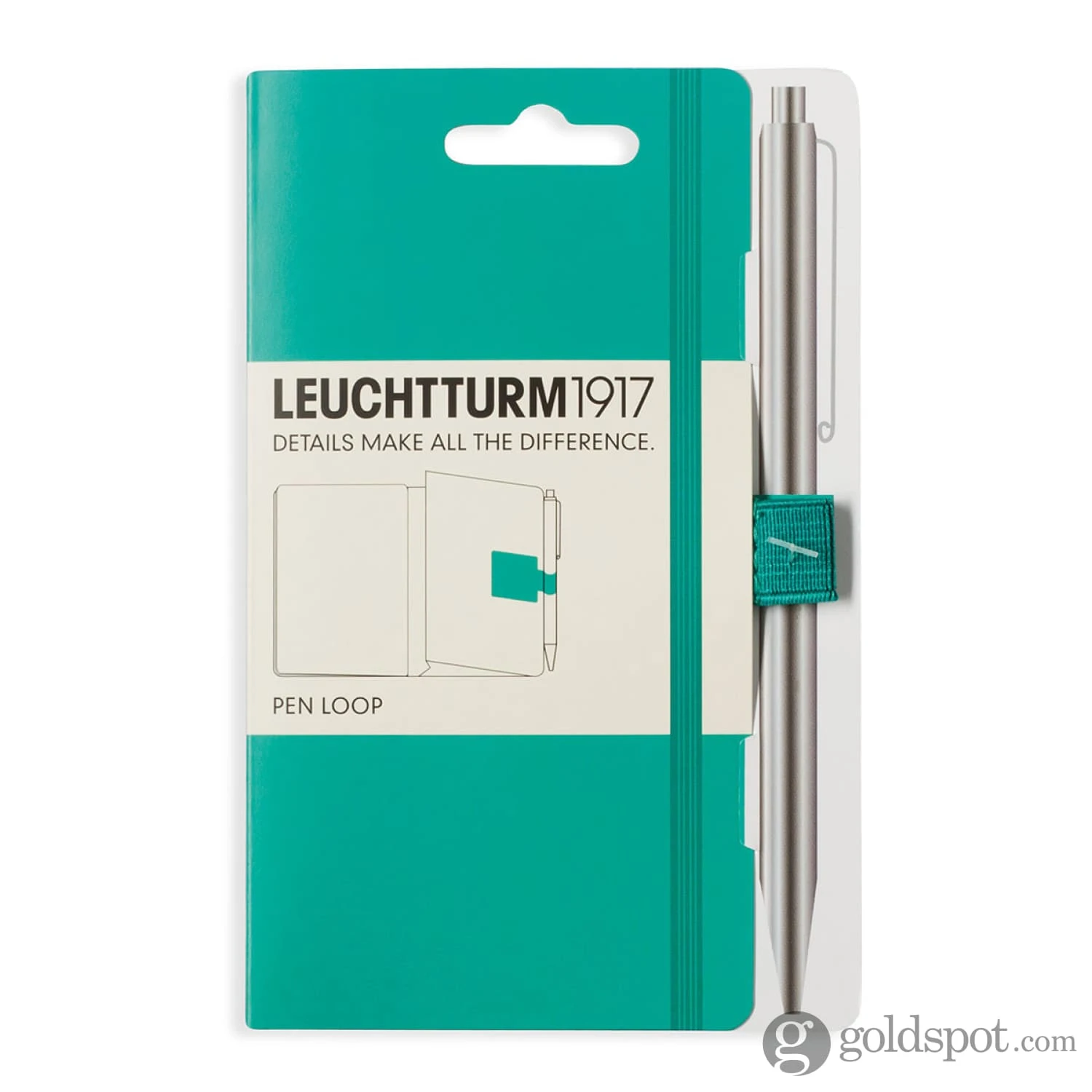 Leuchtturm 1917 Pen Loop In Emerald Green 2 Leuchtturm 1917 Pen Loop In Emerald Green - Image 2