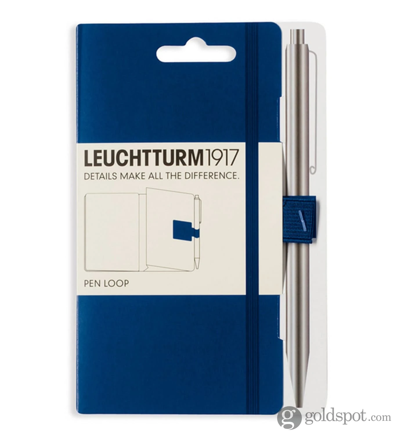 Leuchtturm 1917 Pen Loop In Navy Blue 3 Leuchtturm 1917 Pen Loop In Navy Blue - Image 3