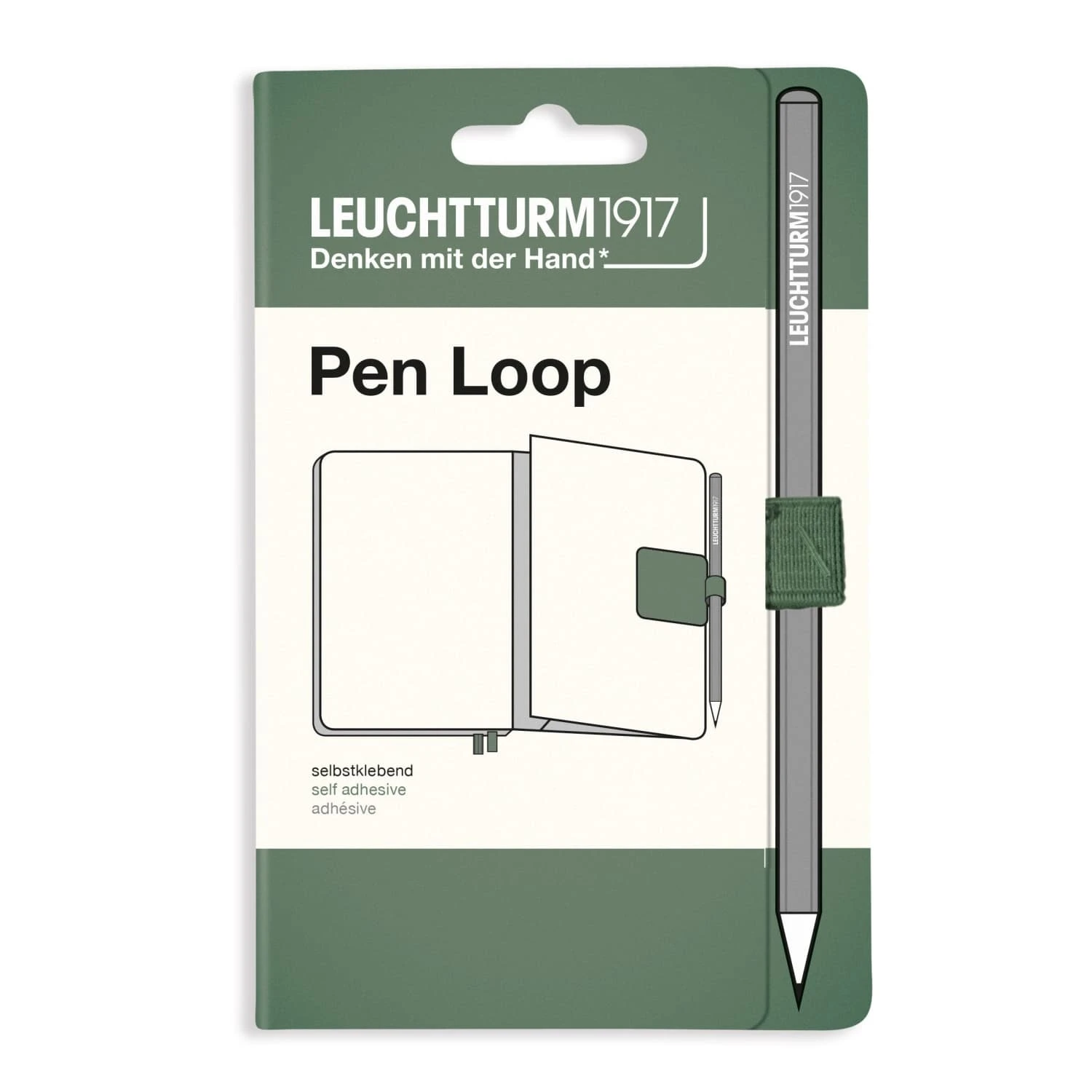 Leuchtturm 1917 Pen Loop In Olive 1 Leuchtturm 1917 Pen Loop In Olive
