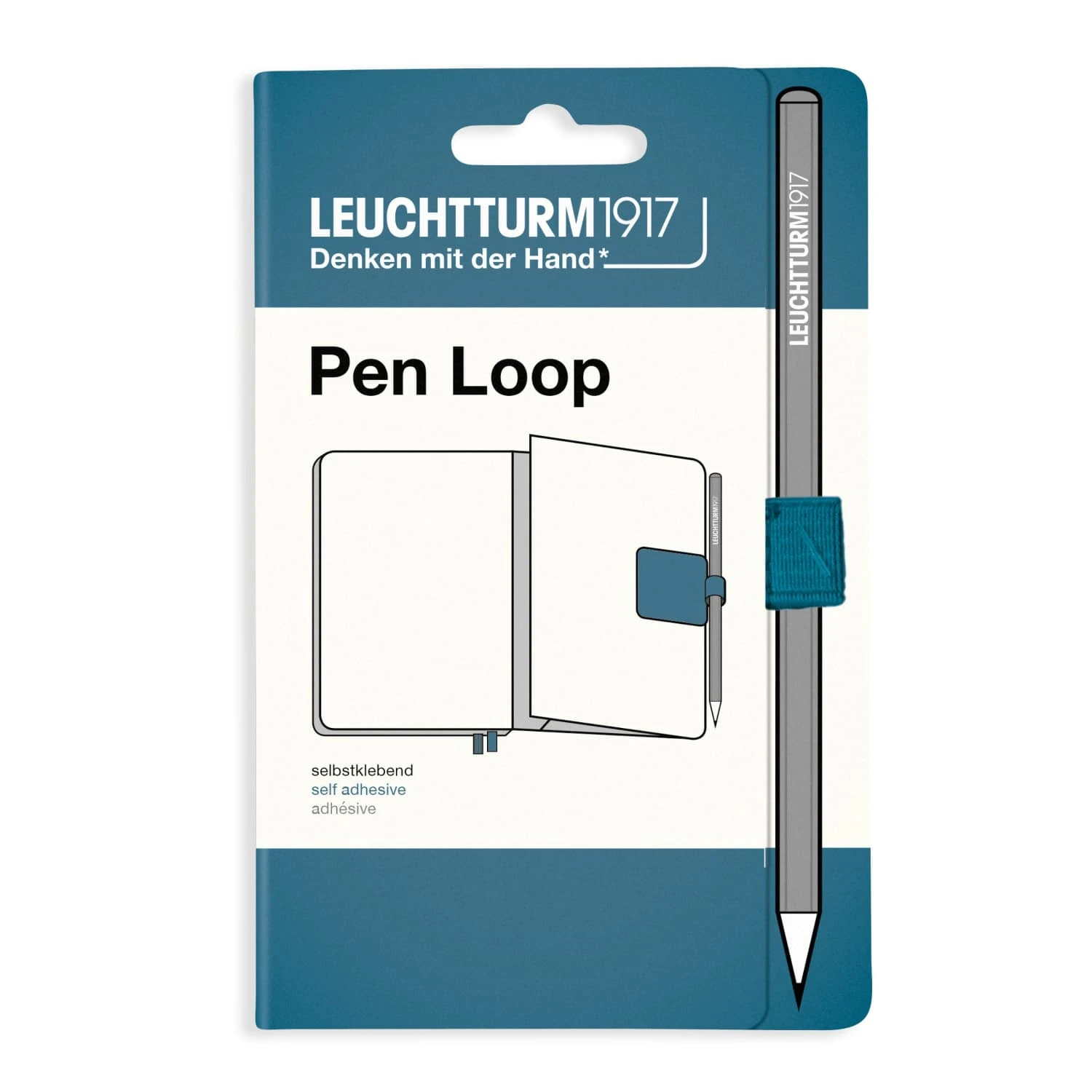Leuchtturm 1917 Pen Loop In Stone Blue 1 Leuchtturm 1917 Pen Loop In Stone Blue