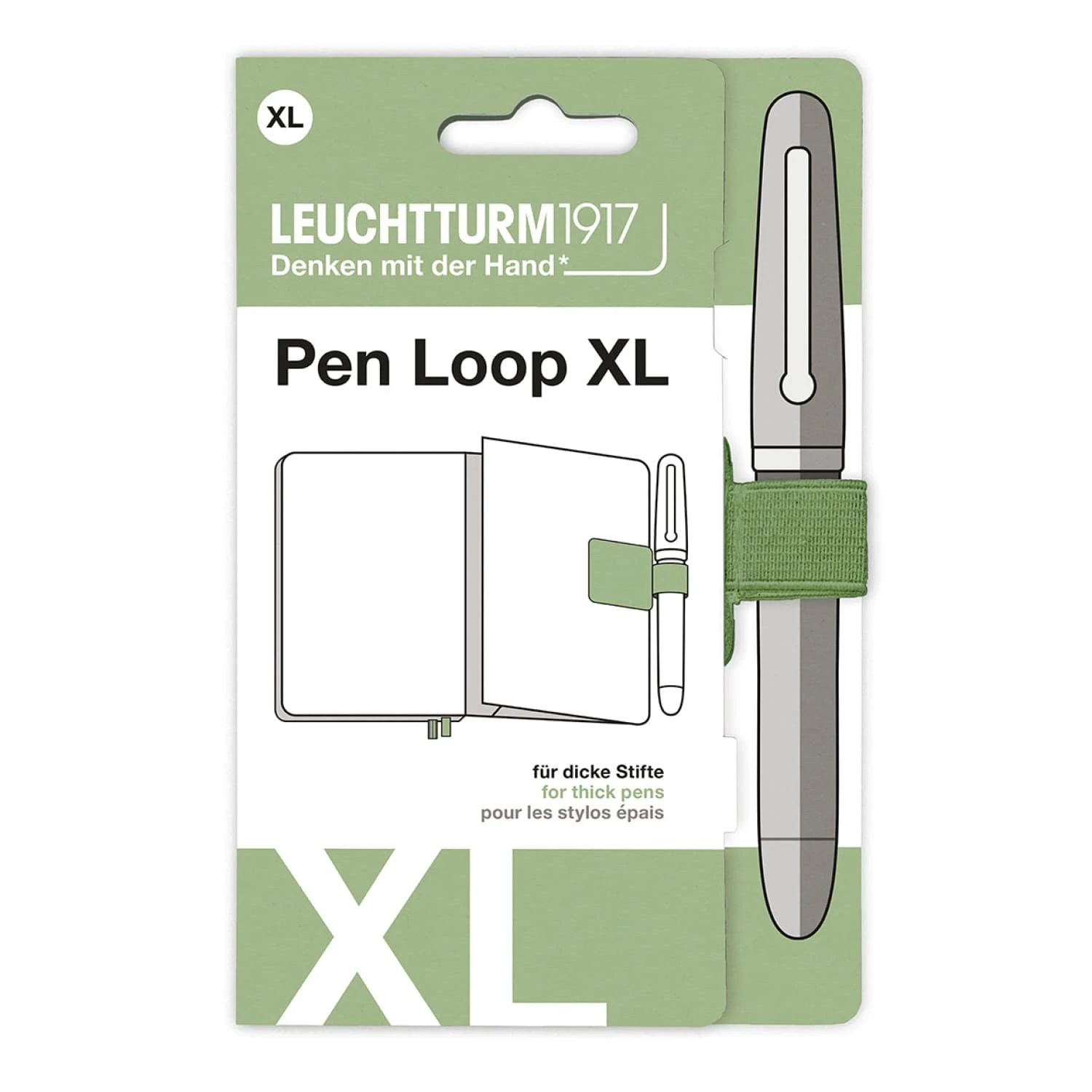 Leuchtturm 1917 Pen Loop XL In Sage 1 Leuchtturm 1917 Pen Loop XL In Sage