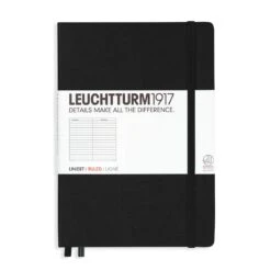 Leuchtturm 1917 Ruled Hardcover Lined Notebook In Black - A5
