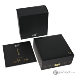 Montblanc Meisterstück 149 Fountain Pen & Ink Bottle Set - 18kt Gold Medium Nib -Stationery Hub Cheap Store montblanc meisterstueck 149 fountain pen ink bottle set 18kt gold medium nib 390