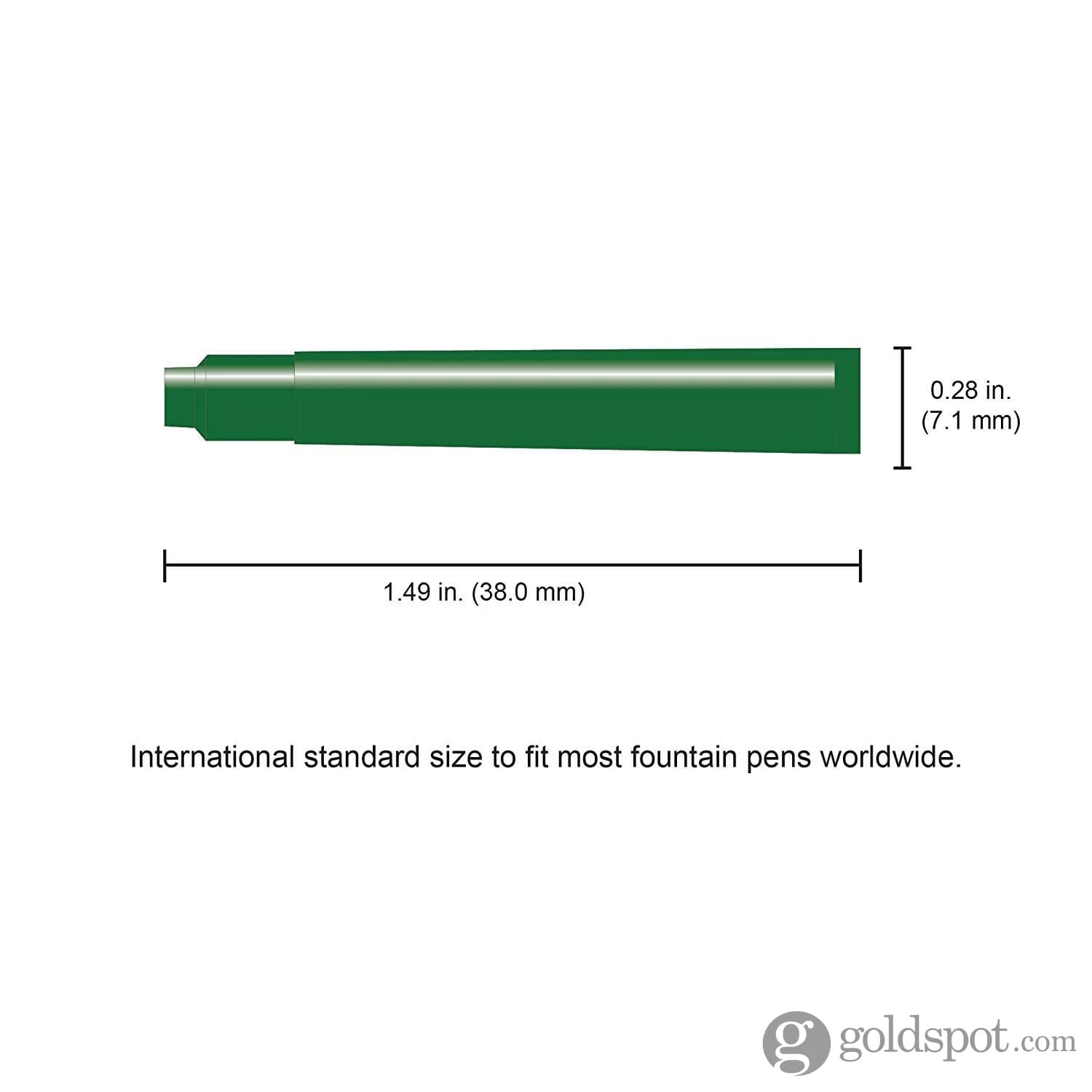 Monteverde Ink Cartridges International Size In Green - Pack Of 6 3 Monteverde Ink Cartridges International Size In Green - Pack Of 6 - Image 3