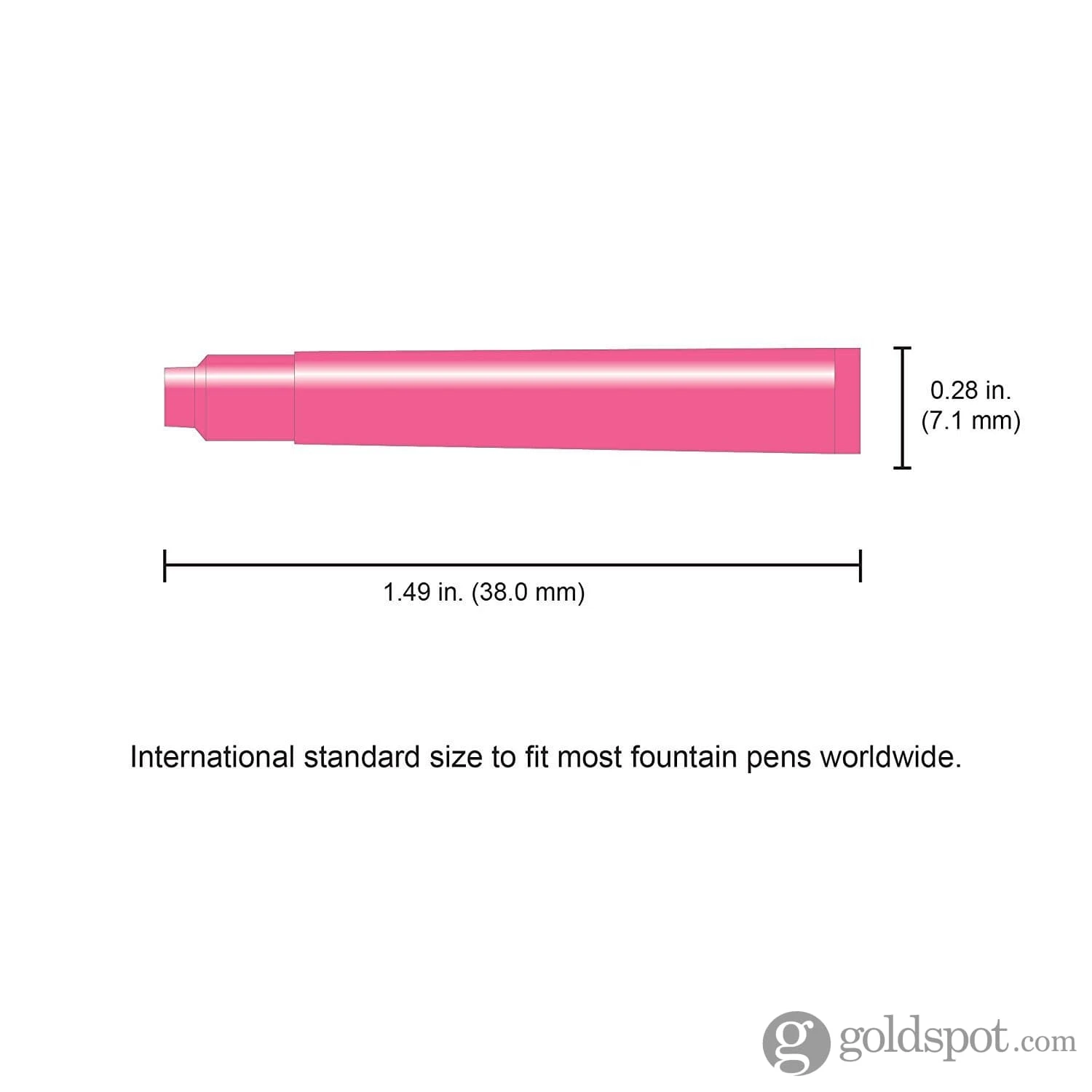 Monteverde Ink Cartridges International Size In Pink - Pack Of 6 4 Monteverde Ink Cartridges International Size In Pink - Pack Of 6 - Image 4
