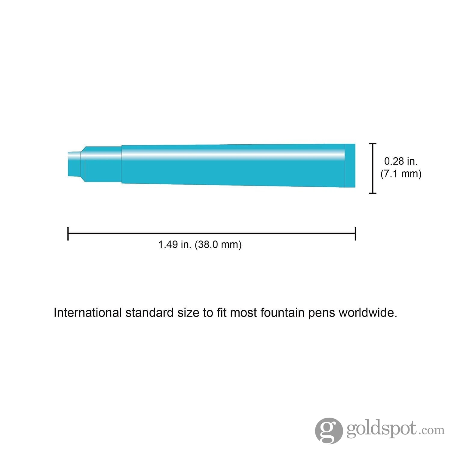 Monteverde Ink Cartridges International Size In Turquoise - Pack Of 6 4 Monteverde Ink Cartridges International Size In Turquoise - Pack Of 6 - Image 4