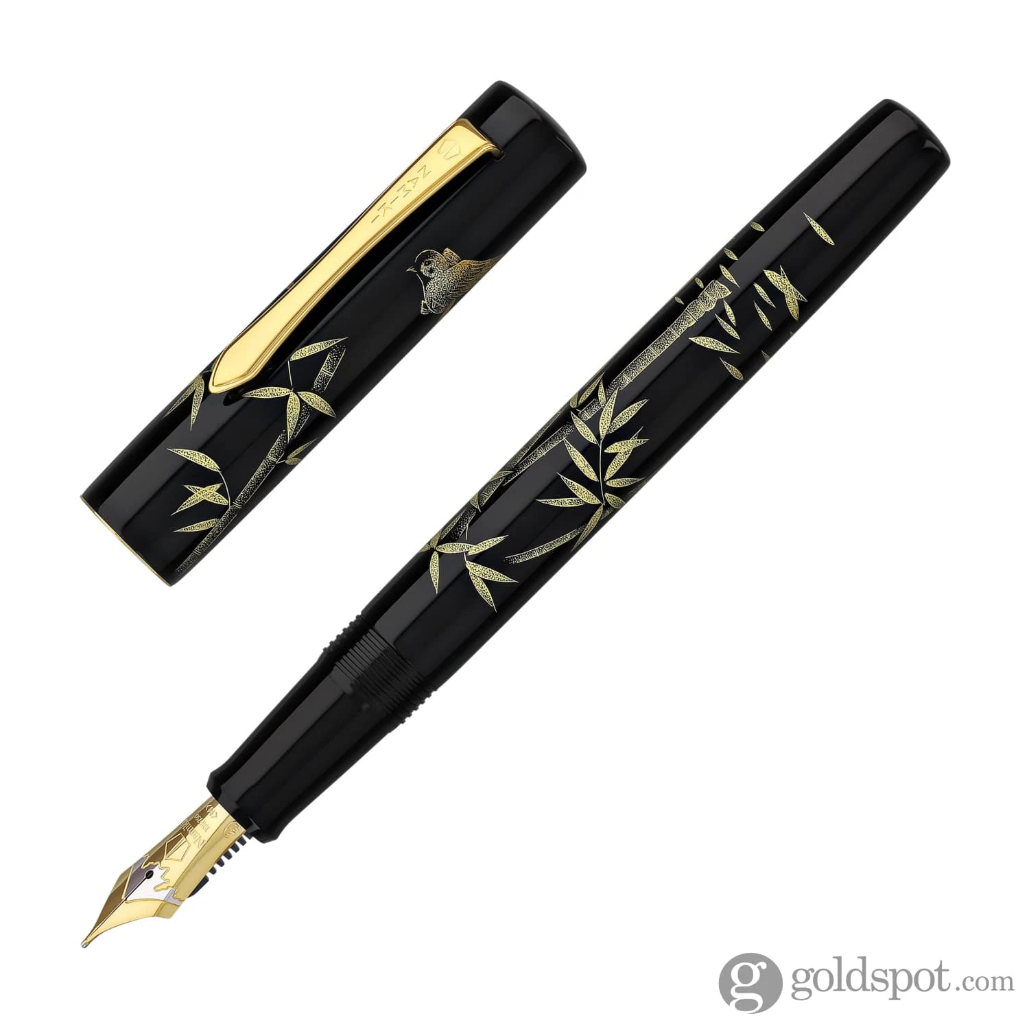 Namiki Chinkin Fountain Pen In Bamboo And Sparrow - 18K Gold 2 Namiki Chinkin Fountain Pen In Bamboo And Sparrow - 18K Gold - Image 2