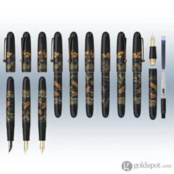 Namiki Yukari Royale Frog Maki-e Urushi Black Lacquer Fountain Pen - Medium Point -Stationery Hub Cheap Store namiki yukari royale frog maki e urushi black lacquer fountain pen medium point 887