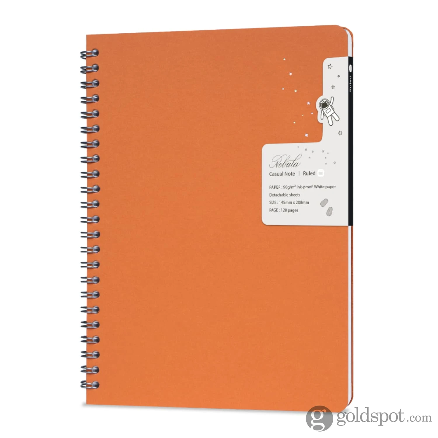 Nebula By Colorverse Casual A5 Notebook In Orange 2 Nebula By Colorverse Casual A5 Notebook In Orange - Image 2