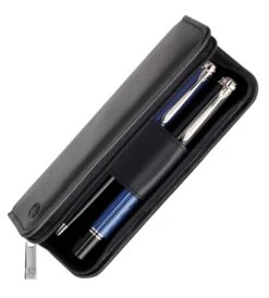 Pelikan 2 Pen Case Nappa Leather In Black