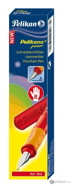 Pelikan Pelikano JR. Right Handed Fountain Pen In Red - Medium Point -Stationery Hub Cheap Store pelikan pelikano jr right handed fountain pen in red medium point 100