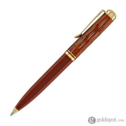 Pelikan Souveran K600 Ballpoint Pen In Tortoiseshell & Red With Gold Trim -Stationery Hub Cheap Store pelikan souveran k600 ballpoint pen in tortoiseshell red with gold trim 301
