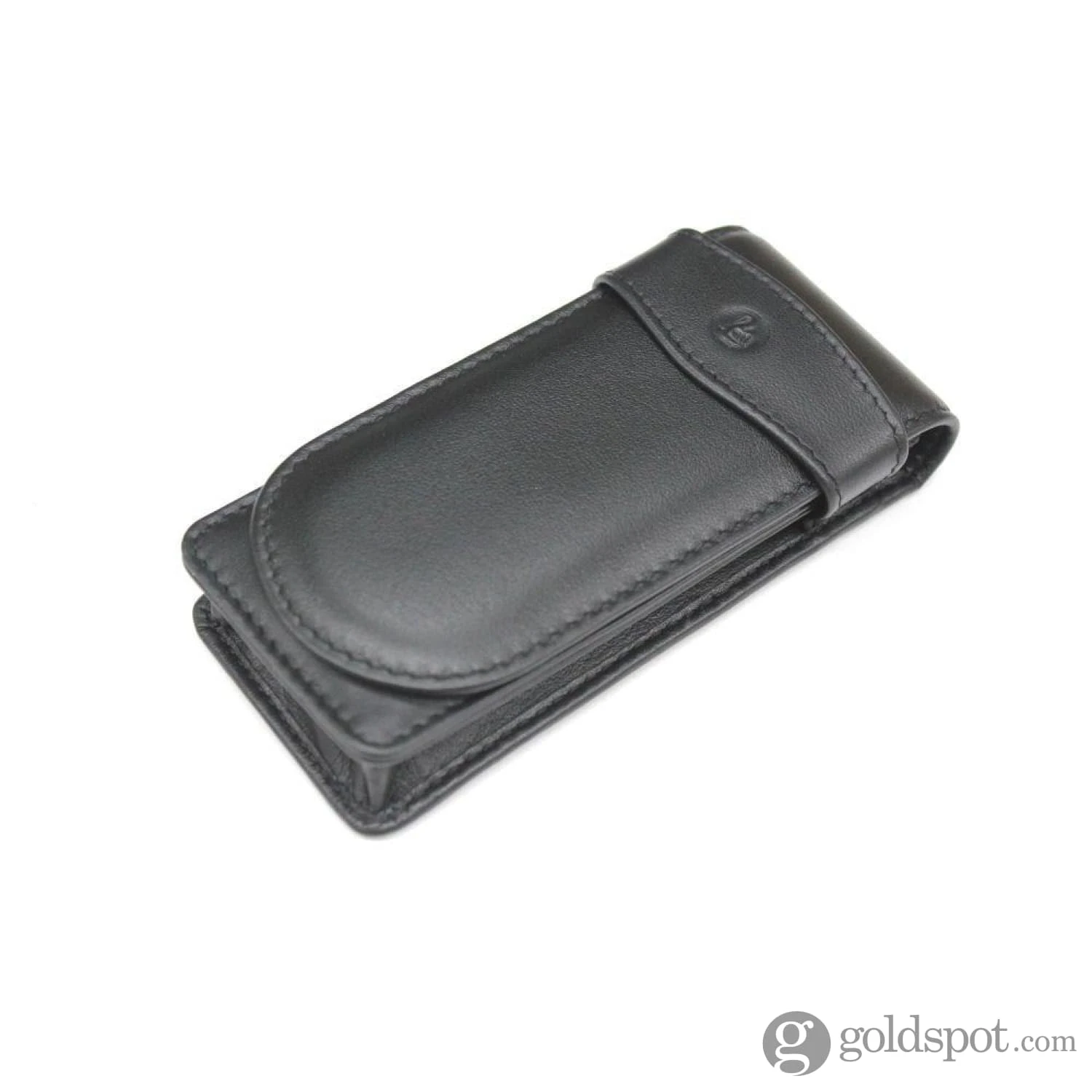 Pelikan Triple Pen Case Fine Leather In Black 2 Pelikan Triple Pen Case Fine Leather In Black - Image 2
