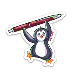 Pen-Guin Sticker