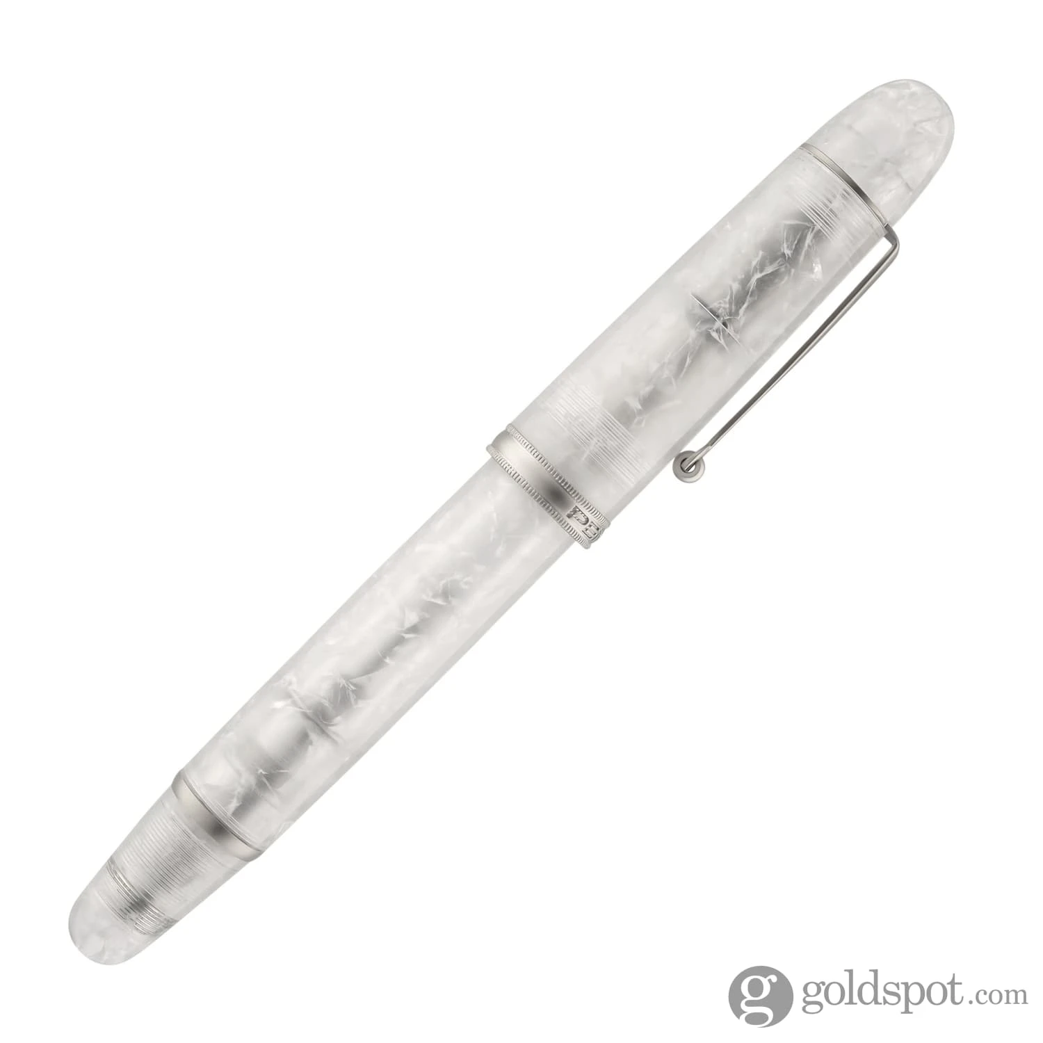 Penlux Masterpiece Grande Fountain Pen In Snowflake 6 Penlux Masterpiece Grande Fountain Pen In Snowflake - Image 6