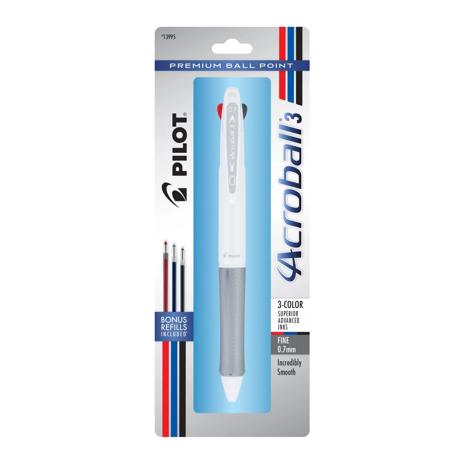 Pilot Acroball 3 Multifunction Ballpoint Pen In White 1 Pilot Acroball 3 Multifunction Ballpoint Pen In White