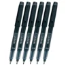 Pilot Bravo Liquid Ink Marker Pen In Black - Bold Point - Pack Of 6