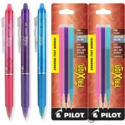 Pilot FriXion Clicker Erasable Gel Pens In Pink, Purple, & Turquoise - Fine Point - Pack Of 3 6 Pilot FriXion Clicker Erasable Gel Pens In Pink, Purple, & Turquoise - Fine Point - Pack Of 3 -Stationery Hub Cheap Store pilot frixion clicker erasable gel pens in pink purple turquoise fine point pack of 3 223