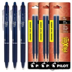 Pilot FriXion Clicker Retractable Erasable Gel Pens In Navy Blue - Fine Point 6 Pilot FriXion Clicker Retractable Erasable Gel Pens In Navy Blue - Fine Point -Stationery Hub Cheap Store pilot frixion clicker retractable erasable gel pens in navy blue fine point 458